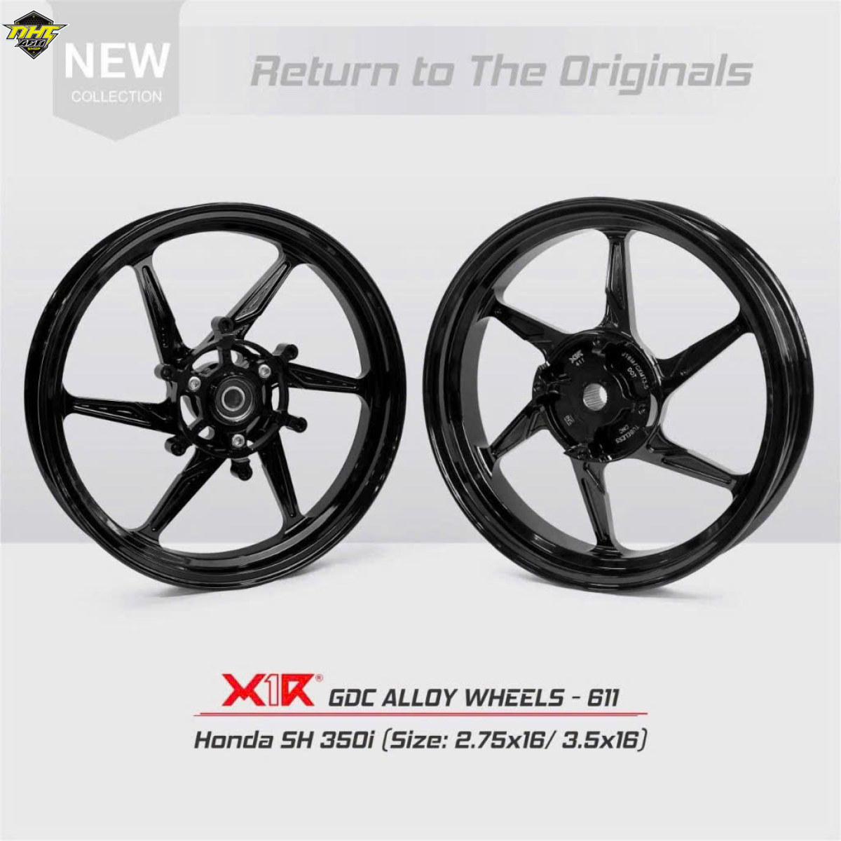 Mâm X1R SH350i ĐEN