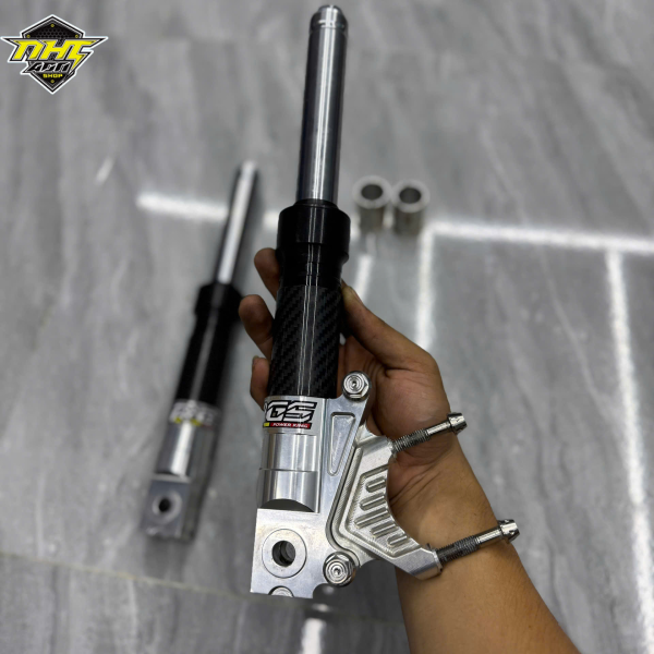Phuộc RRGS kèm khâu cho lead + pát CNC heo moto3 đĩa 190mm