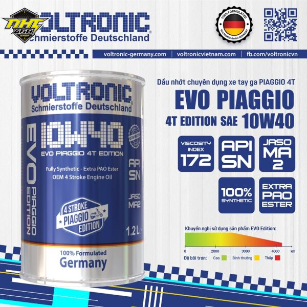 Voltronic EVO Piaggio 4T Edition 10W40 1.2L