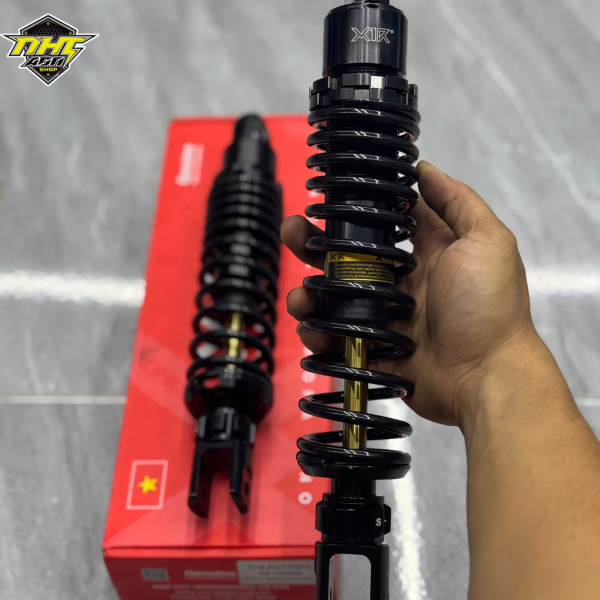 PHUỘC X1R KO BÌNH DẦU 1 TĂNG CHỈNH REBOUND AB LÒ XO ĐEN TY VÀNG